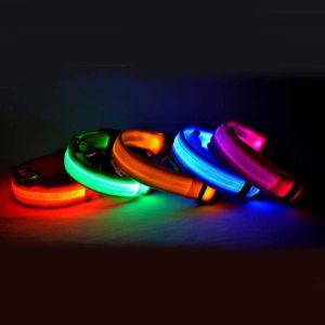 LED Dog Collar – Light Up Nylon Pet Collar for Night Safety