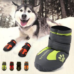 Big Dog Shoes – Non-Slip Waterproof Pet Boots with Reflective Straps
