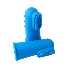 pet dental care using soft finger pet toothbrush for gentle teeth cleaning